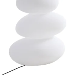 Lámpara LED para terraza Lucande Soriel, blanca, 72 cm, regulable por pasos,