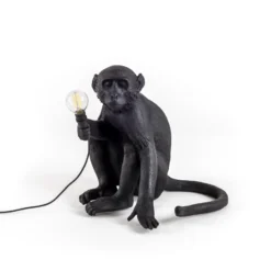 Lámpara LED para terraza Monkey Lamp sentado negro