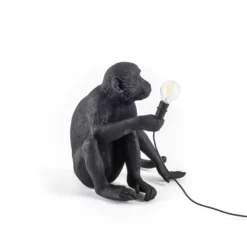 Lámpara LED para terraza Monkey Lamp sentado negro