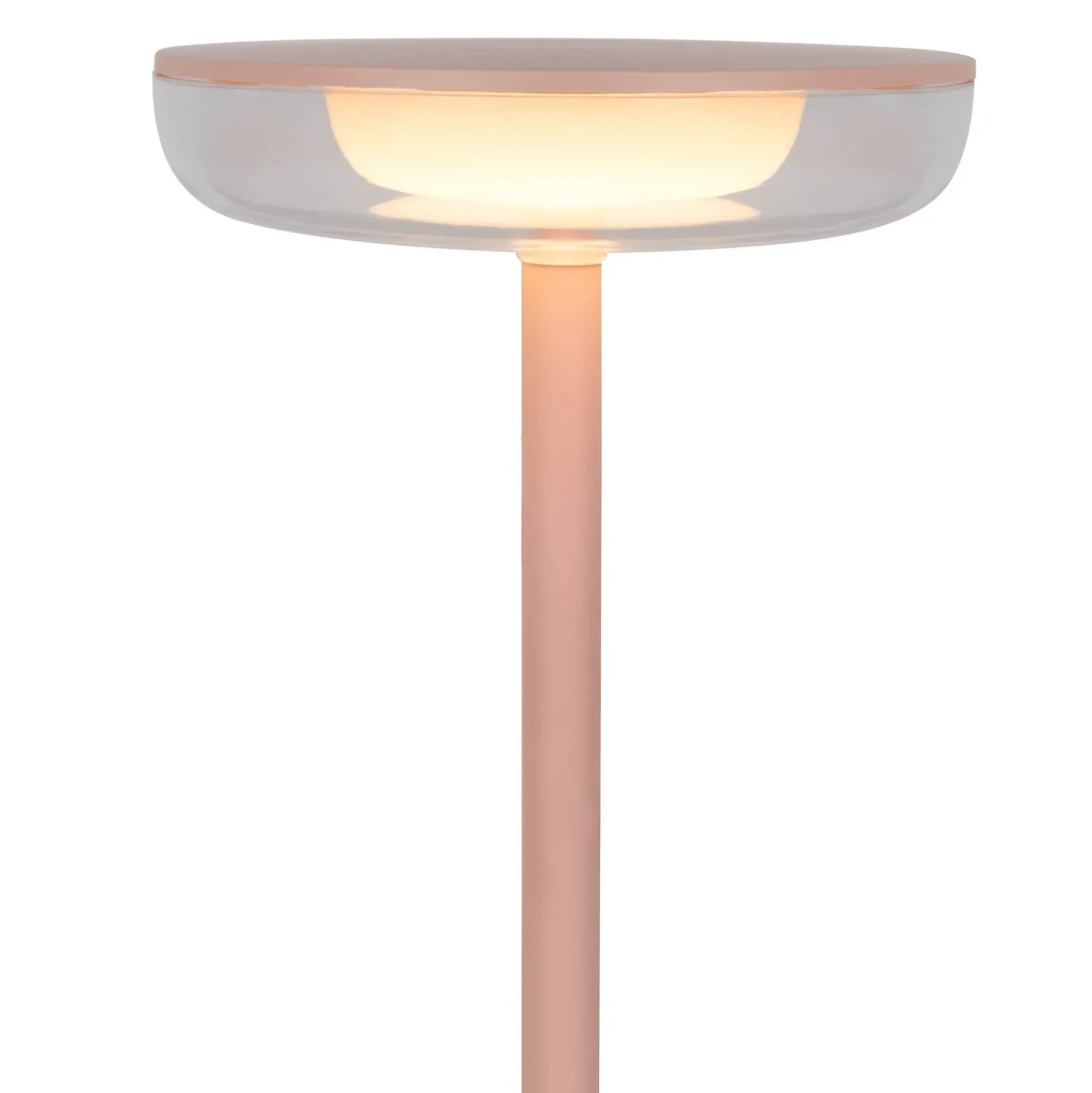 Lámpara LED para terraza Pasi, rosa Altura 26 cm Metal Touch