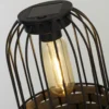 Lámpara LED para terraza Tahoa, 26 cm, gris, ratán, IP44