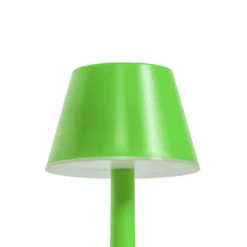 Lámpara LED recargable Lindby Gaja, verde, USB, IP44, RGBW, atenuable