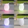 Lámpara LED recargable Lindby Errol, búho, blanco, RGBW, IP54
