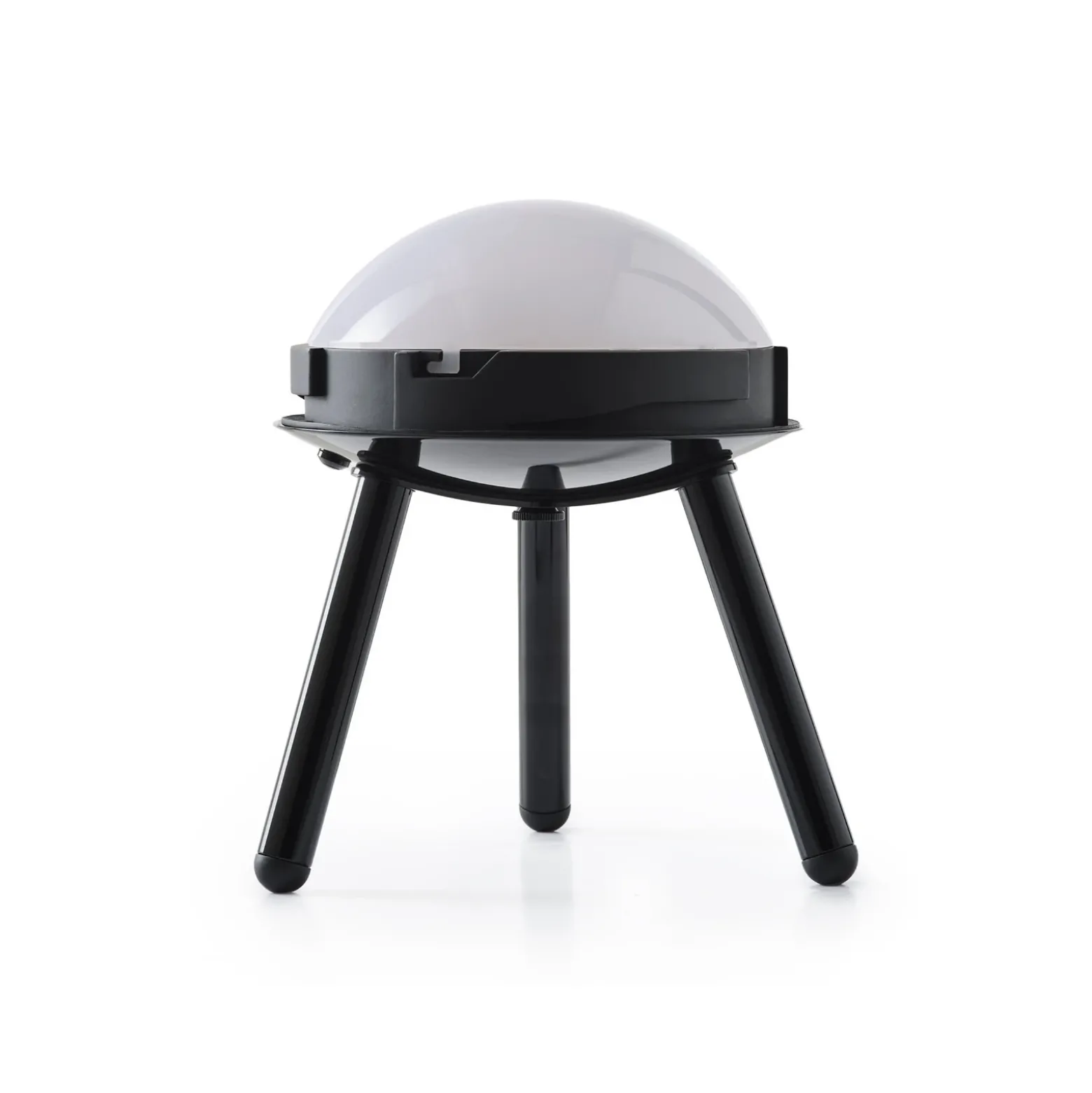 Lámpara LED recargable para terraza Melt grande de Tom Dixon, color plateado