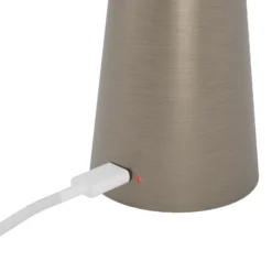 Lámpara LED recargable Piccola, color bronce, altura 28 cm, IP54