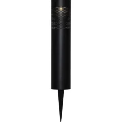 Lámpara LED solar Blace en negro, 39 cm de altura