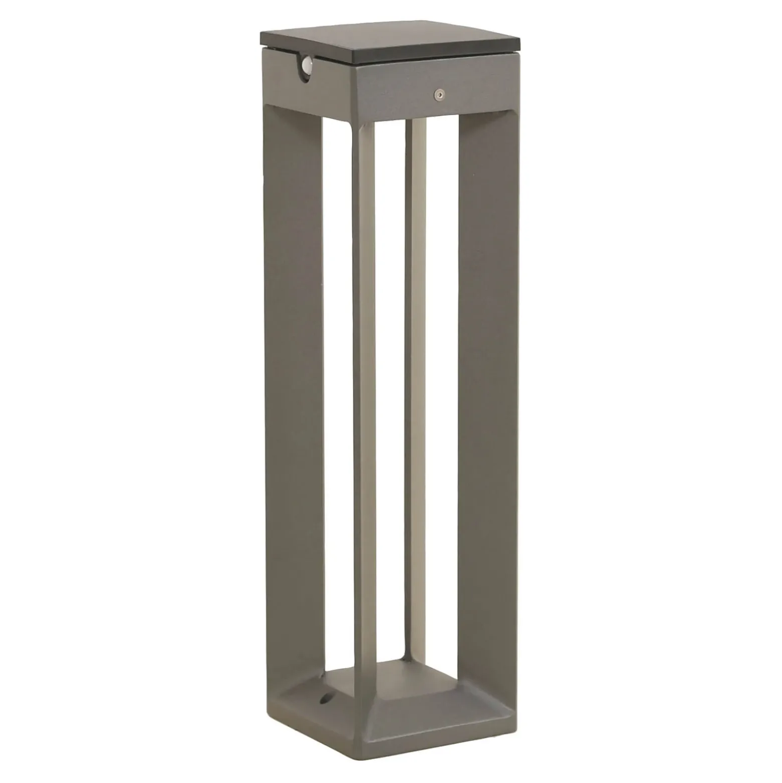 Lámpara LED solar Borne con sensor, 45 cm, gris