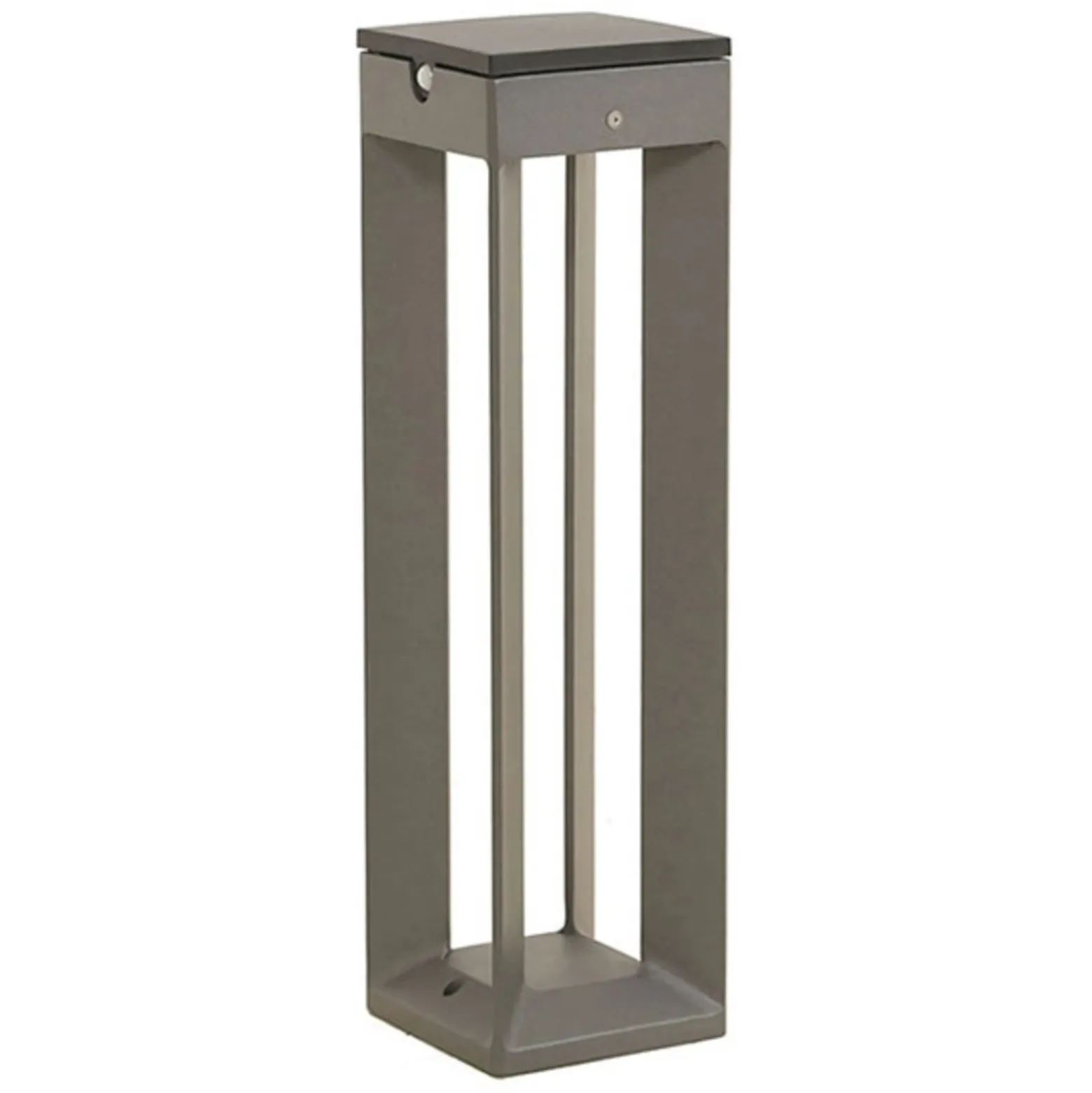 Lámpara LED solar Borne con sensor, 45 cm, gris