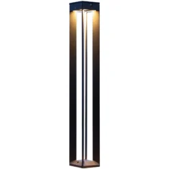Lámpara LED solar Borne con sensor, 90 cm, gris