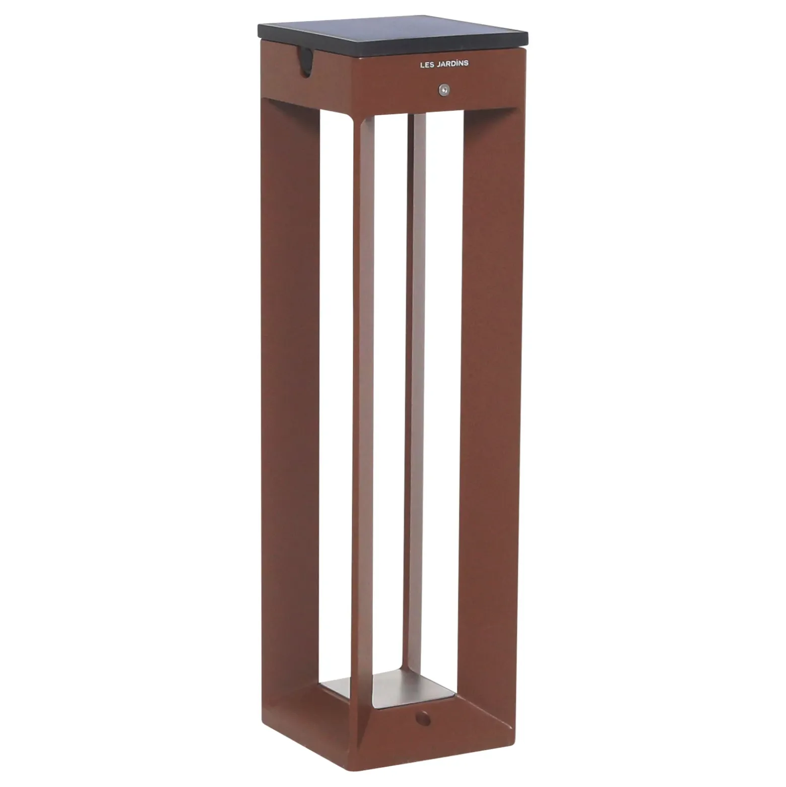 Lámpara LED solar Borne con sensor, 45 cm, corten
