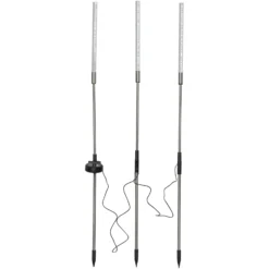 Lámpara LED solar Bubbly set 3 ud, blanco cálido