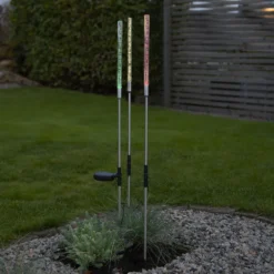 Lámpara LED solar Bubbly set 3 ud, multicolor