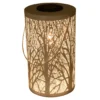 Lámpara LED solar 5266523 con diseño forestal