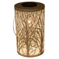 Lámpara LED solar 5266523 con diseño forestal