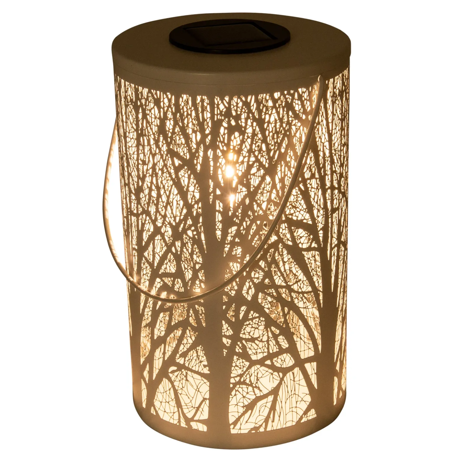Lámpara LED solar 5266523 con diseño forestal