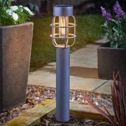 Lámpara LED solar con pica Anglia, juego de 2, antracita, IP44