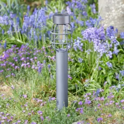 Lámpara LED solar con pica Anglia, juego de 2, antracita, IP44