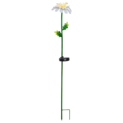 Lámpara LED solar Daisy en forma de margarita