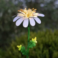 Lámpara LED solar Daisy en forma de margarita