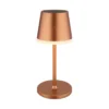 Lámpara LED solar de metal color cobre, altura 41 cm, IP44