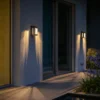 Lámpara LED solar de pared Corner con sensor, gris