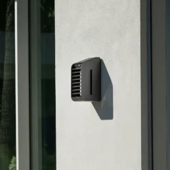 Lámpara LED solar de pared Corner con sensor, gris