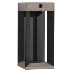 Lámpara LED solar de pared Les Jardins Teckalu, gris/negro