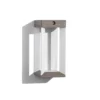 Lámpara LED solar de pared Les Jardins Teckalu, gris/blanco, 33 cm
