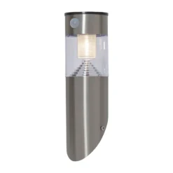 Lámpara LED solar de pared Marbella con detector de movimiento