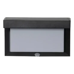 Lámpara LED solar de pared Valla con detector de movimiento