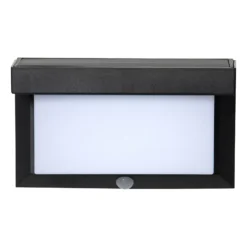 Lámpara LED solar de pared Valla con detector de movimiento