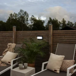 Lámpara LED solar de pared Valla con detector de movimiento