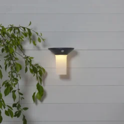 Lámpara LED solar de pared Valta con detector de movimiento