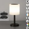Lámpara LED solar de sobremesa para exteriores Milano Pro, RGBW, control