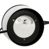 Lámpara LED solar Dyberg Larsen Summer, blanco/negro, altura 26 cm