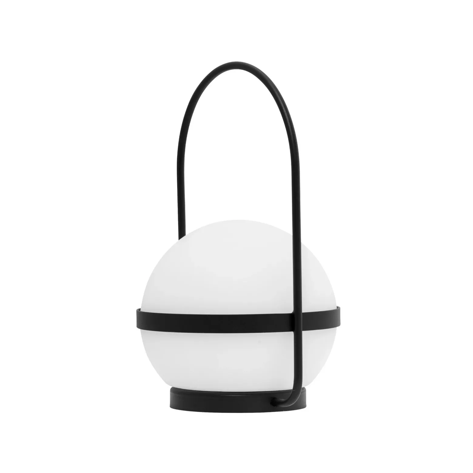 Lámpara LED solar Dyberg Larsen Summer, blanco/negro, altura 26 cm