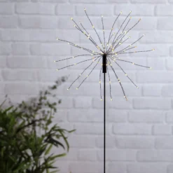 Lámpara LED solar Firework pica de tierra, 100 cm