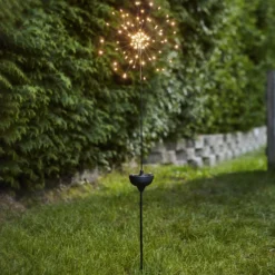 Lámpara LED solar Firework pica de tierra, 100 cm