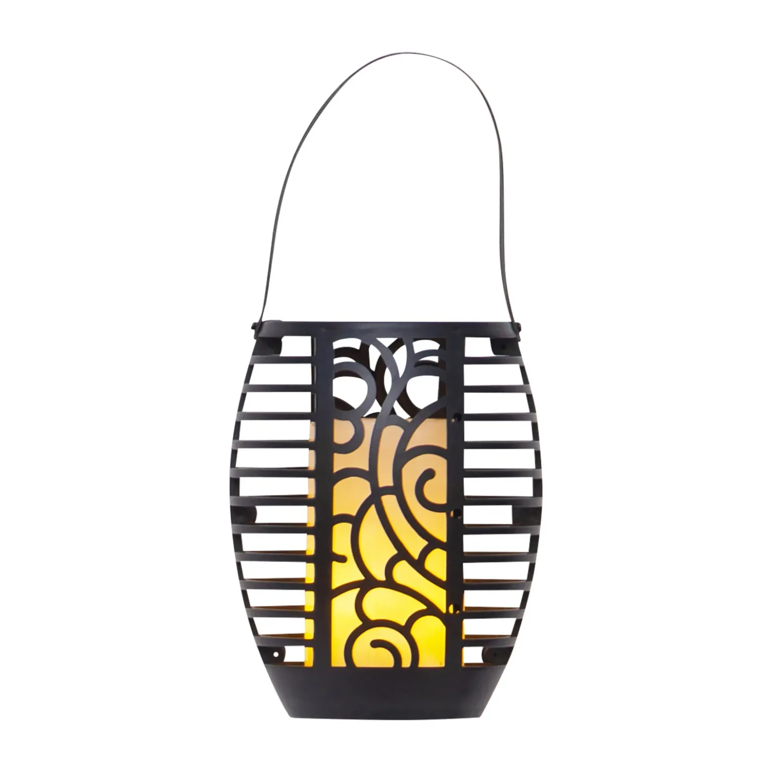 Lámpara LED solar Flame, tres opciones de uso, 42 cm