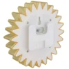 Lámpara LED solar 33598 Girasol Ø 13 cm, amarillo, plástico