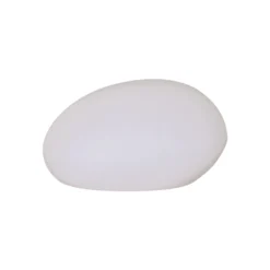 Lámpara LED solar GLOBY, blanca, 24,5 cm, plástico, IP44