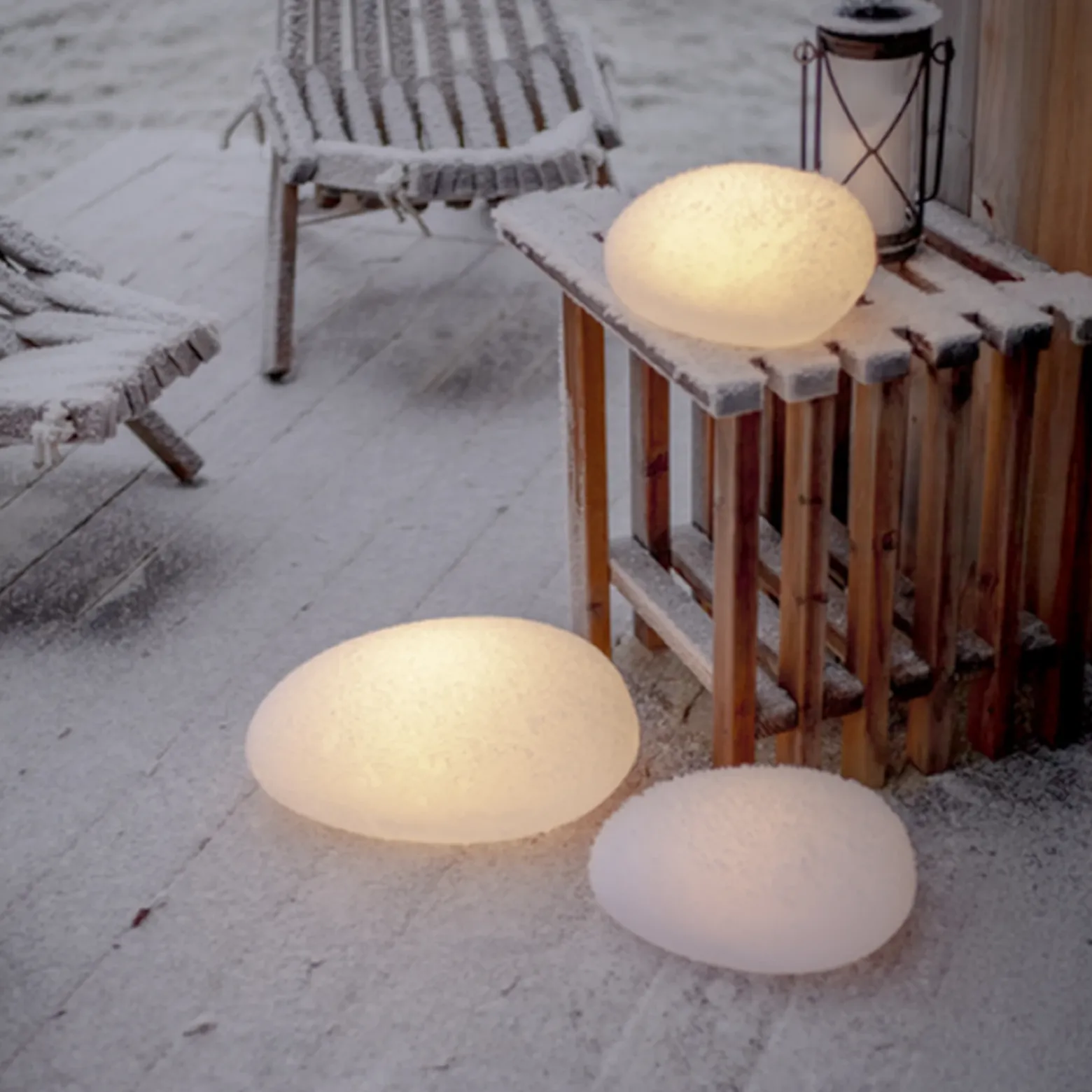 Lámpara LED solar GLOBY, blanca, 24,5 cm, plástico, IP44