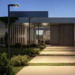 Lámpara LED solar KLEWE LINK sin mástil, antracita, IP65