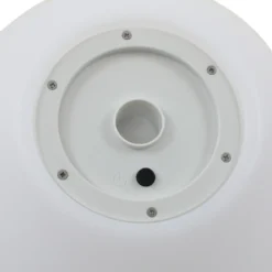Lámpara LED solar Lago de Lindby, Ø 25 cm, globo, pincho de suelo, blanco