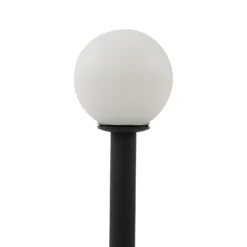Lámpara LED solar Lindby Freydis, juego de 3, negro, 2000 K
