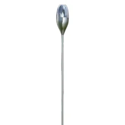 Lámpara LED solar Lindby Jari, altura 122 cm, acero inoxidable, transparente