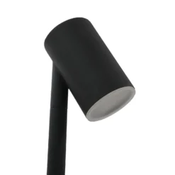 Lámpara LED solar Lindby Myric, juego de 3, negro, aluminio, 3000 K