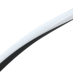 Lámpara LED solar Lindby Sabriel, curvada, negra, aluminio, 3000 K