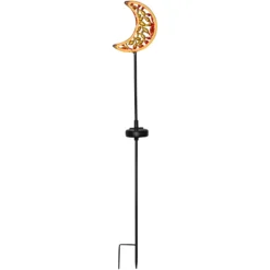 Lámpara LED solar Linny Moon con pica de tierra