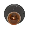 Lámpara LED solar Marron, altura 25 cm, marrón, metal, USB-C